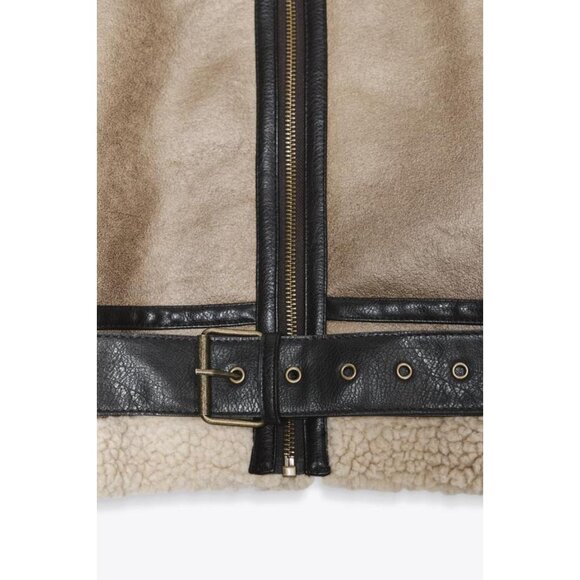 ZARA SHORT DOUBLE-FACED JACKET - Picture 10 of 11